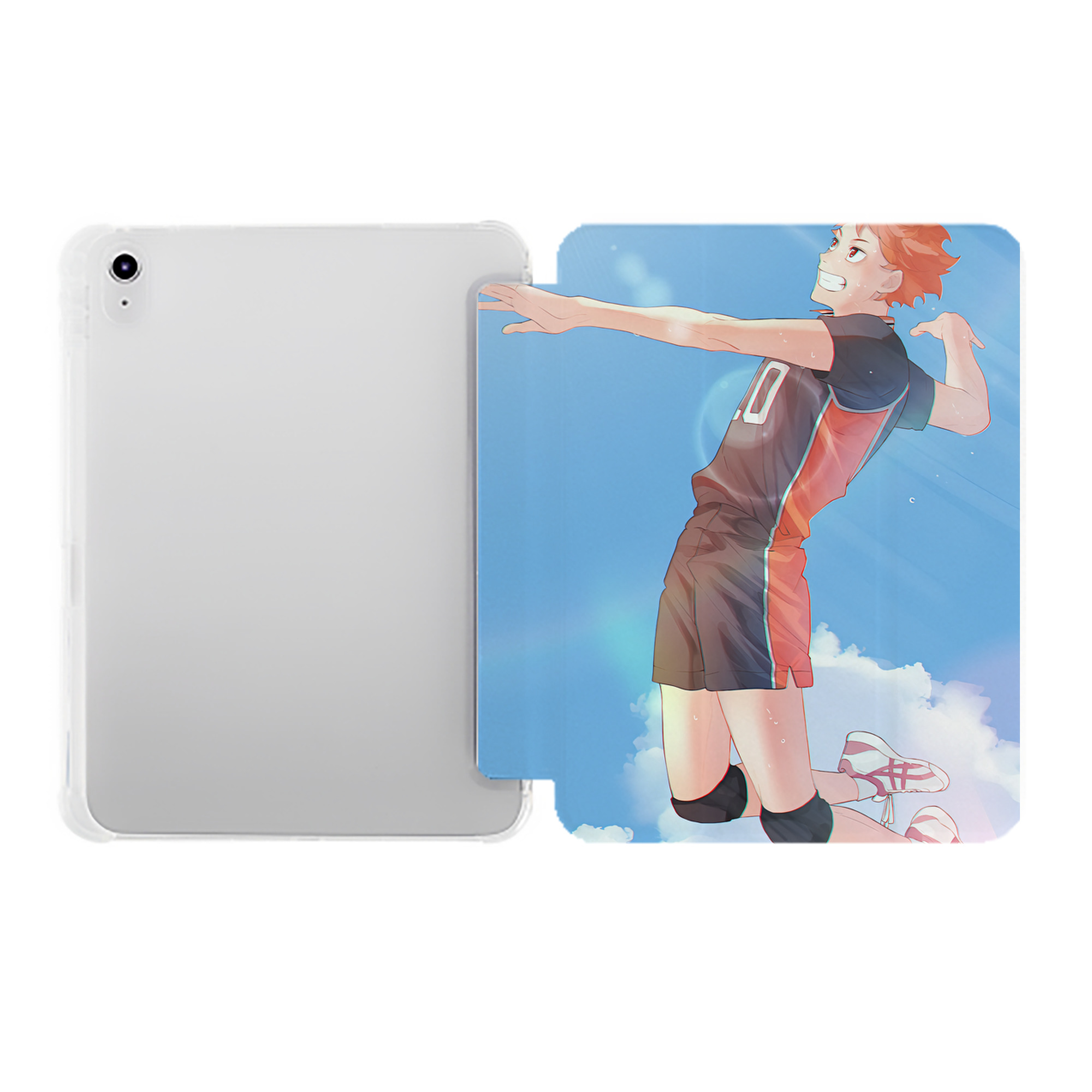 （画像用） ハイキュー!! Haikyu!! IPad ケース ペン収納付き 三つ折りスタンド PUレザー×シリコン 対応機種9.5/10.5/10.9インチ
